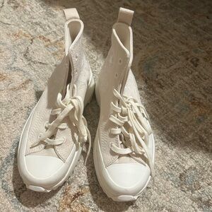 Converse Women's Cream High-Top Sneakers